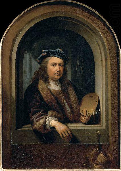 Gerard Dou self-portrait with a Palette china oil painting image